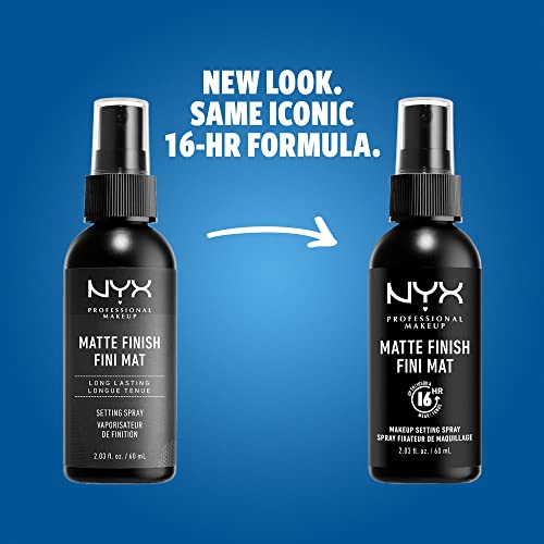 NYX PROFESSIONAL MAKEUP Makeup Setting Spray, Matte Finish, 2.03 Fl Oz (Pack of 1)