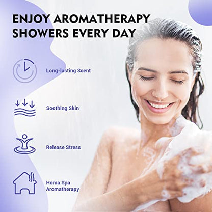 Effiland Aromatherapy Shower Steamers Father's Day Gifts,Soap Holder Set, 6-Pack Shower Bombs,Gift for Women,Relaxing Self Care