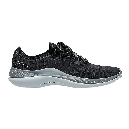 Crocs Men's LiteRide 360 Pacer Sneakers, Black/Slate Grey, 11 Men