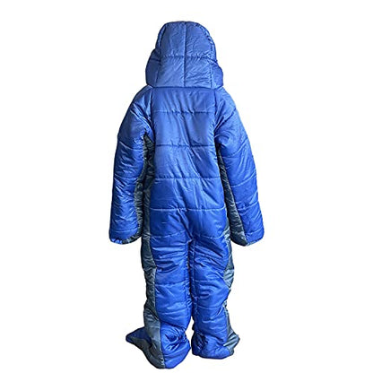 Gaorui Mummy Sleeping Bag Humanoid Sleeping Bag Outdoor Camping Sleeping Bag Winter Indoor Outdoor Portable Ultralight Warm Adult Windproof Sleeping Bag (Blue2#, M)