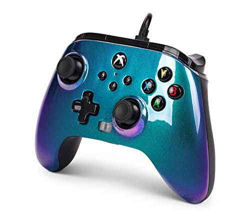 PowerA Enhanced Wired Controller for Xbox Series X|S - Aurora Borealis, gamepad, video game /gaming controller