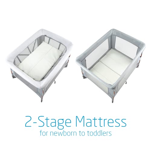 Maxi-Cosi Swift Play Yard, Extra-Comfy, Thick Mattress, Essential Grey