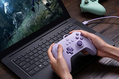 8Bitdo Ultimate C Wired Controller for Windows PC, Android, Steam Deck & Raspberry Pi (Lilac Purple)