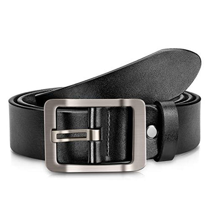 OVEYNERSIN Mens Belt - Leather casual Dress Belts Big Metal Buckle Adjustable Size designer Fashion Men Belts For Jeans | shorts | Work Golf Best Gifts