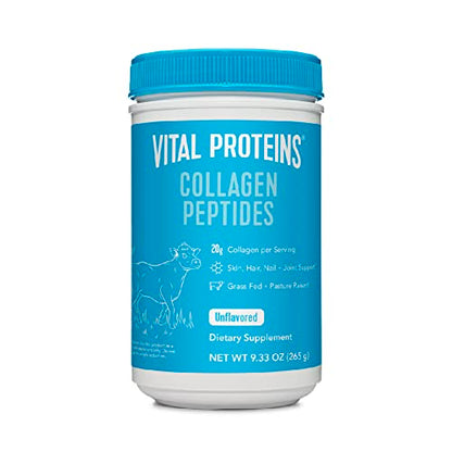 Vital Proteins Collagen Peptides Powder, Promotes Hair, Nail, Skin, Bone and Joint Health, Unflavored 9.33 OZ