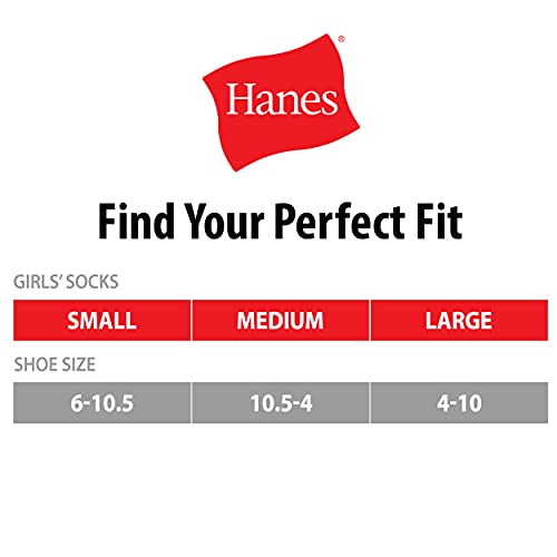 Hanes Ultimate girls Cool Comfort Ankle, 14-pack fashion liner socks, Assorted, Medium US