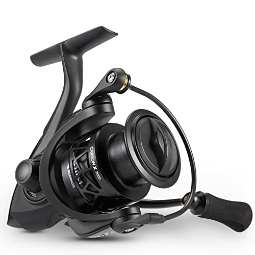 Piscifun Carbon X Spinning Reels, Light to 7.7oz, 6.2:1 High Speed Gear Ratio, Carbon Frame and Rotor, 10+1 Shielded BB, Smooth Powerful Freshwater Spinning Fishing Reel, 2000 Series