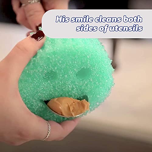 Scrub Daddy Color Sponge - Scratch-Free Multipurpose Dish Sponges for Kitchen, Bathroom + More - Household Cleaning Sponges Made with BPA-Free Polymer Foam (3 Count)