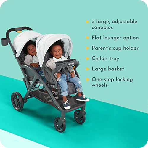 Century® Stroll On™ Duo Lightweight Double Stroller, Metro