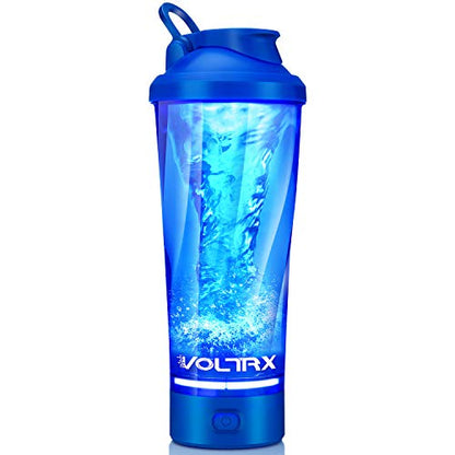 VOLTRX Premium Electric Protein Shaker Bottle, Made with Tritan - BPA Free - 24 oz Vortex Portable Mixer Cup/USB C Rechargeable Shaker Cups for Protein Shakes