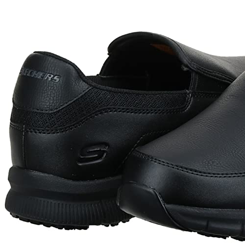 Skechers Men's Nampa-Groton Food Service Shoe, Black, 10.5 Wide