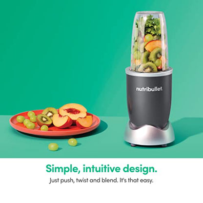 nutribullet Personal Blender for Shakes, Smoothies, Food Prep, and Frozen Blending, 24 Ounces, 600 Watt, Gray, (NBR-0601)