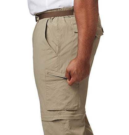 Columbia Men's Silver Ridge Convertible Pant, Breathable, UPF 50 Sun Protection, Tusk, 38x32