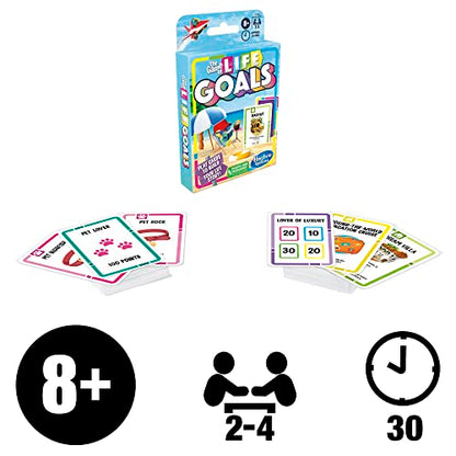 The Game of Life Goals Game, Quick-Playing Card Game for 2-4 Players, The Game of Life Card Game for Families and Kids Ages 8 and Up