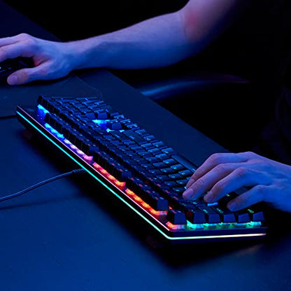 Acer Predator Aethon 303 Wired Gaming Keyboard - Kailh Blue Mechanical Switches | RGB Illuminated Keyboard | 12 Backlight Effects | 5 Pre-Set Gaming Modes & 3 Sidelight Effects | 100% Anti-Ghosting