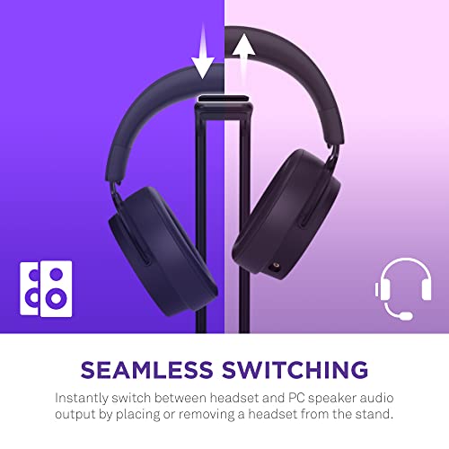 NZXT Relay SwitchMix PC Gaming Headset Stand & Audio Mixer - AP-USMSM-B1 - Seamless Switching Between Headset & Speaker Audio - Studio-Grade Mixer - 24-bit / 96 kHz DAC - DTS 7.1 - Black