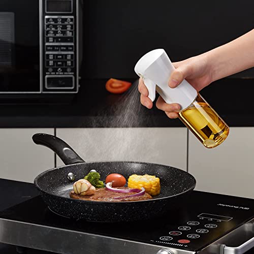 Oil Sprayer for Cooking, 200ml Glass Olive Oil Sprayer Mister, Olive Oil Spray Bottle, Kitchen Gadgets Accessories for Air Fryer, Canola Oil Spritzer, Widely Used for Salad Making, Baking, Frying,BBQ3