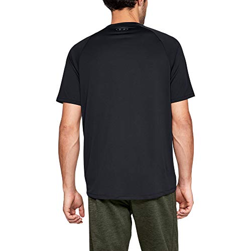 Under Armour mens Tech 2.0 Short-Sleeve T-Shirt , Black (001)/Graphite , Large