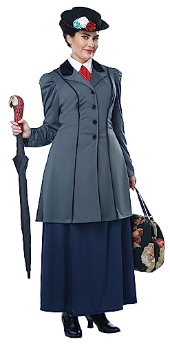 California Costumes womens English Nanny - Plus Women Adult Sized Costumes, Gray/Navy, 1XL US