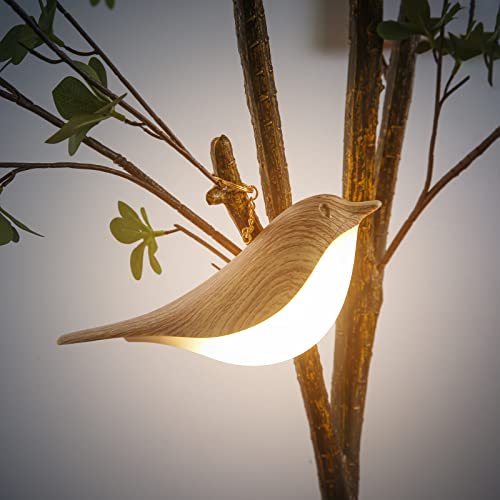 YM Dragon Bedside Lamps Bird Lamp Bird Decorations for The Home Small Lamps for Small Spaces Night Light for Kids Wood ABS Plastic Cute Lamp for Bedroom, Living Room, Kitchen, Outdoor, Office Decor