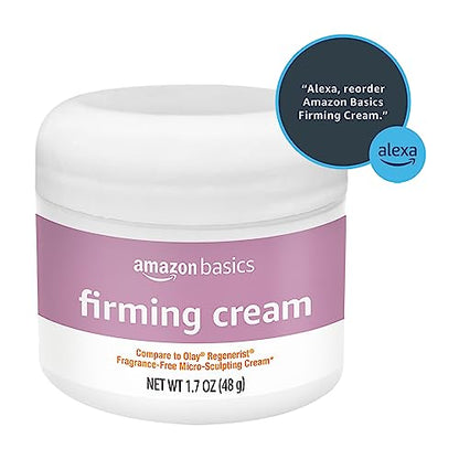 Amazon Basics Firming Cream, Fragrance Free, 1.7 Ounces, 1-Pack