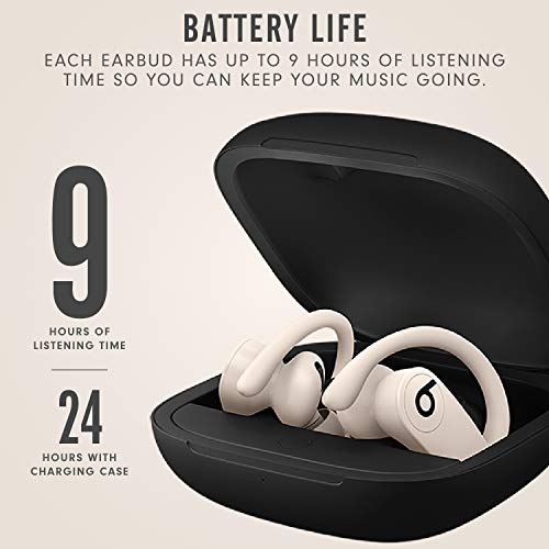 Beats Powerbeats Pro Wireless Earbuds - Apple H1 Headphone Chip, Class 1 Bluetooth Headphones, 9 Hours of Listening Time, Sweat Resistant, Built-in Microphone - Ivory