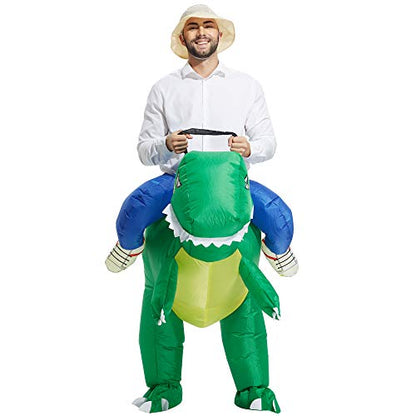 TOLOCO Inflatable Costume Adult, Inflatable Halloween Costumes for Men, Inflatable Dinosaur Costume for Adults, Blow up Costumes for Adults, T REX Costume