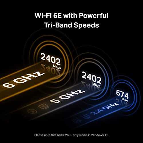 TP-Link WiFi 6E AXE5400 PCIe WiFi Card for Desktop PC (Archer TXE72E), Bluetooth 5.3, WPA3, 802.11axe Tri Band Wireless Adapter with MU-MIMO, OFDMA, Ultra-Low Latency, Supports Windows 10, 11 (64bit)