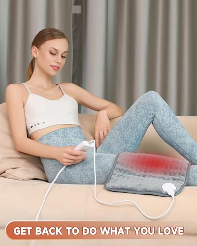 Heating Pad for Back Pain Relief, MAVOKIS Heating Pads for Cramps with Auto Shut Off Large, 6 Heat Settings Electric Heat Pad for Neck and Shoulder, 12" x 24", Moist Heat Option, Super Soft