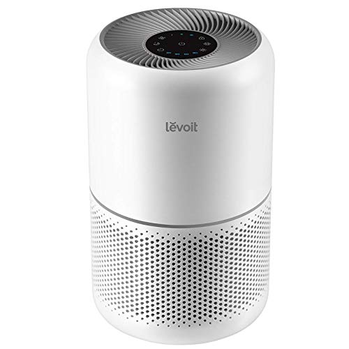 LEVOIT Air Purifier for Home Allergies Pets Hair in Bedroom, Covers Up to 1095 Sq.Foot Powered by 45W High Torque Motor, 3-in-1 Filter, Remove Dust Smoke Pollutants Odor, Core 300, White