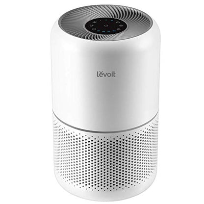 LEVOIT Air Purifier for Home Allergies Pets Hair in Bedroom, Covers Up to 1095 Sq.Foot Powered by 45W High Torque Motor, 3-in-1 Filter, Remove Dust Smoke Pollutants Odor, Core 300, White