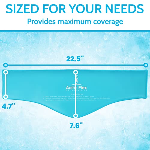 Arctic Flex Neck Ice Pack - Cold Compress Shoulder Therapy Wrap - Cool Reusable Medical Freezer Gel Pad for Swelling, Injuries, Headache, Cooler - Flexible Hot Microwaveable Heat - Men, Women (1 Pack)