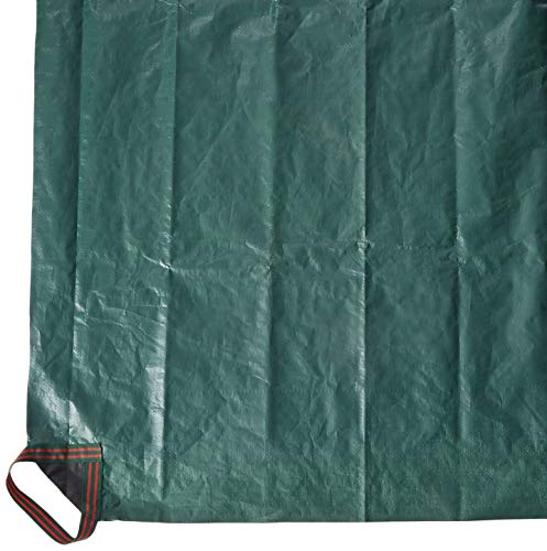 Bosmere Yard Waste Tarp, Heavy Duty Garden Tarp with Reinforced Corner Handles, UV Resistant Coating, 84-inch x 84-inch, Green