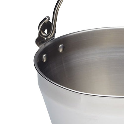 Kitchencraft Home Made Stainless Steel Maslin Pan With Handle 4.5 Litre