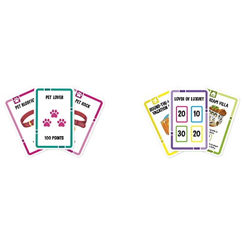 The Game of Life Goals Game, Quick-Playing Card Game for 2-4 Players, The Game of Life Card Game for Families and Kids Ages 8 and Up