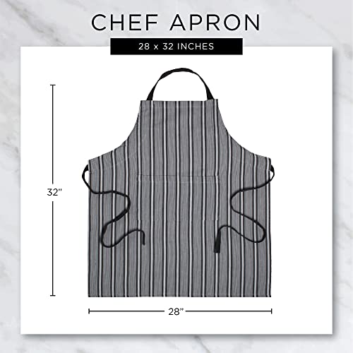 DII Unisex Kitchen Christmas Apron for Women & Men Adjustable Ties and Large Front Pockets, One Size, Woodland Holiday