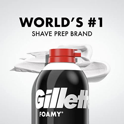 Gillette Foamy Regular Shaving Cream, 11 Ounce (Pack of 12)