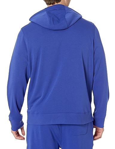 Amazon Essentials Men's Lightweight Long-Sleeve French Terry Hooded Sweatshirt (Available in Big & Tall), Royal Blue, X-Large