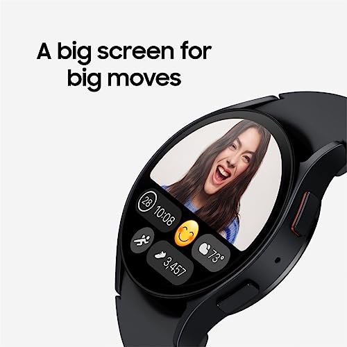 SAMSUNG Galaxy Watch 6 40mm Bluetooth Smartwatch, Fitness Tracker, Personalized HR Zones, Advanced Sleep Coaching, Heart Monitor, BIA Sensor, Health Wellness Insights, Big Screen, US Version, Graphite