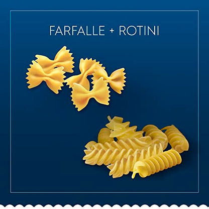 BARILLA Pasta Variety Pack, Farfalle & Rotini, 16 oz Boxes (8 Pack) - 8 Servings/Box, Made in Italy with Durum Wheat