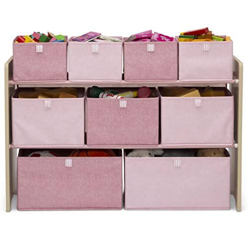 GAP GapKids Deluxe Toy Organizer - Greenguard Gold Certified, Blush/Natural