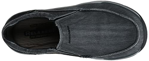 Skechers Men's Expected Avillo Moccasin, Black, 12 Medium US