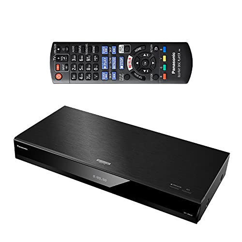 Panasonic Streaming 4K Blu Ray Player with Dolby Vision and HDR10+ Ultra HD Premium Video Playback, Hi-Res Audio, Voice Assist - DP-UB820-K (Black)