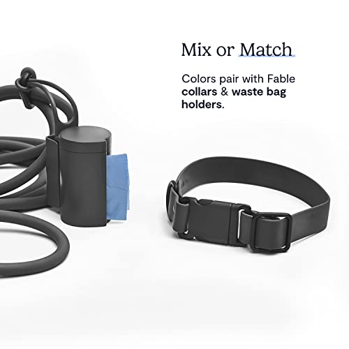 FABLE Magic Leash - Conventional Dog Leash - Hands Free Leash for Dog Walking - Can be Worn as a Belt, Bandolier, or Wrist Strap - Waterproof, Mold/Smell-Proof, & Durable - Slate - X-Small/Small