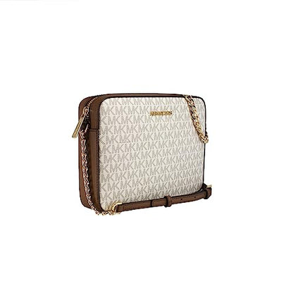 Michael Kors Women's Jet Set Item Lg Crossbody, Vanilla 2019, One Size