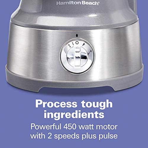 Hamilton Beach Food Processor & Vegetable Chopper for Slicing, Shredding, Mincing, and Puree, 10 Cups + Veggie Spiralizer makes Zoodles and Ribbons, Grey and Stainless Steel (70735)