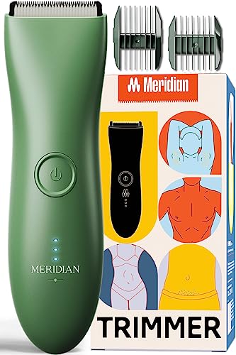 MERIDIAN Original Ball Trimmer Men, Body Hair Trimmer Men, Ball Shaver Men, Pubic Hair Trimmer Men, Body Shaver Men, Body Trimmer for Men, Body Groomer for Men, Man Scape Sage