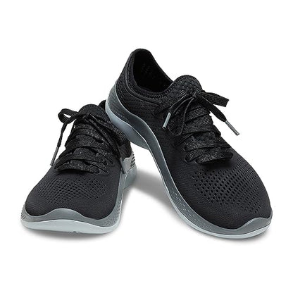 Crocs Men's LiteRide 360 Pacer Sneakers, Black/Slate Grey, 11 Men