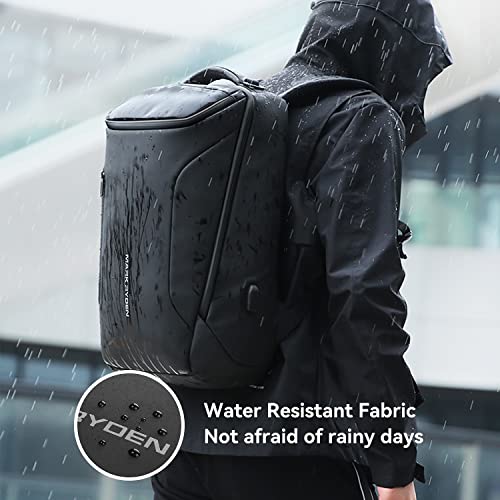 MARK RYDEN Business Backpack for Men, Waterproof High Tech Backpack with Sport Car Shape Design and USB Charging Port, Travel Laptop Backpack Fits 17.3 Inch Notebook