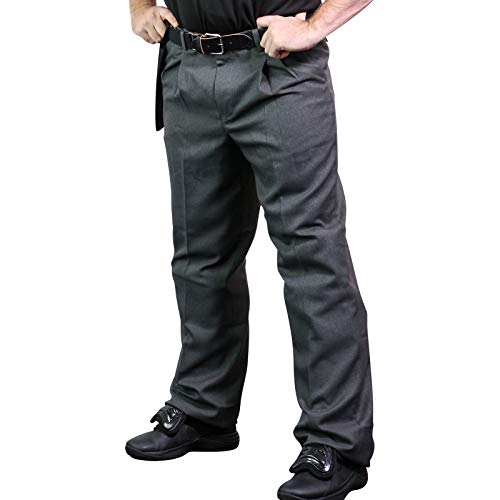 CHAMPRO mens Grey The Field Polyester Baseball Umpire Pant, Grey, 42 US